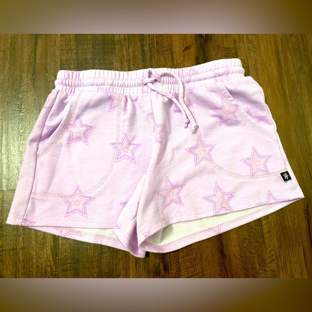 PIXIE LANE GIRLS SHORTS 9/10 EXCELLENT CONDITION LILAC LAVENDER STARS